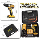 TALADRO CON ROTOMARTILLO 3/8 DEWALT PROFESIONAL + 2 BATERIAS