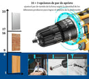 TALADRO CON ROTOMARTILLO 3/8 DEWALT PROFESIONAL + 2 BATERIAS